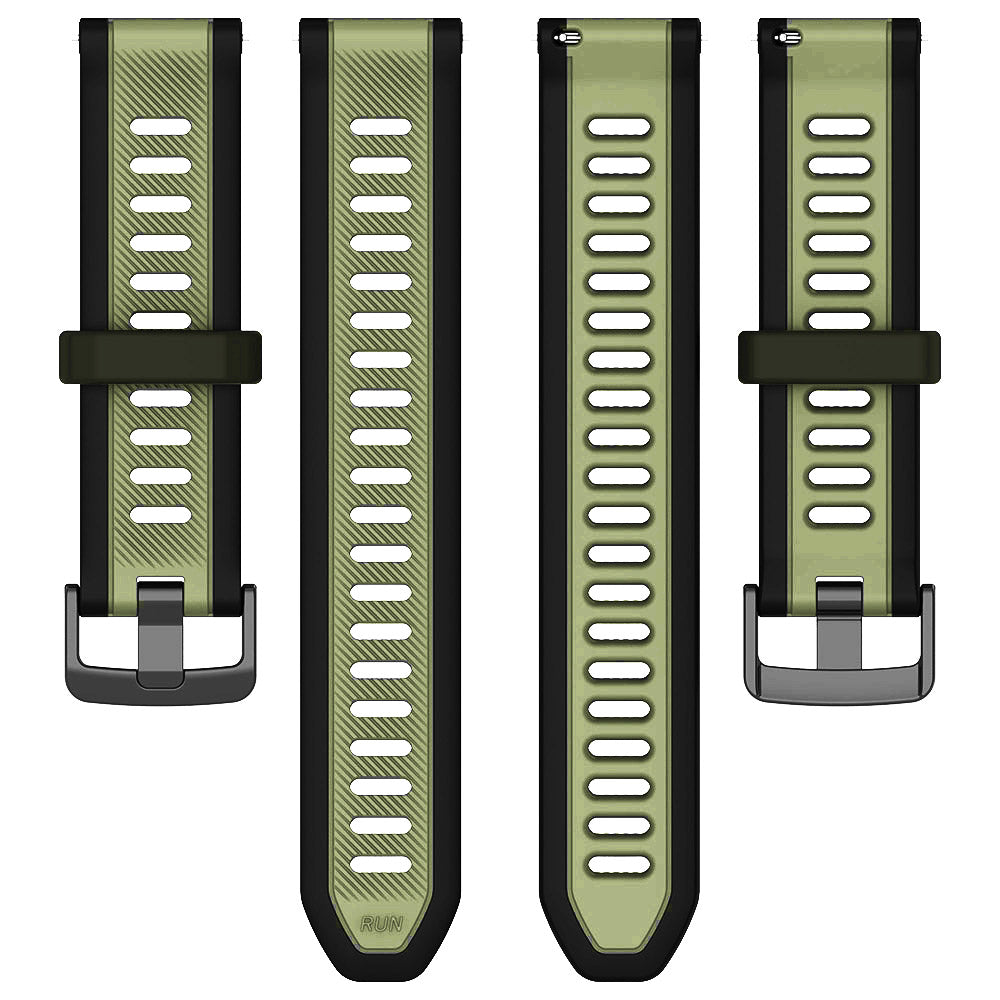 Bracelet Techsuit W053 pour Samsung Galaxy Watch / Huawei Watch Series, 20mm, Kaki