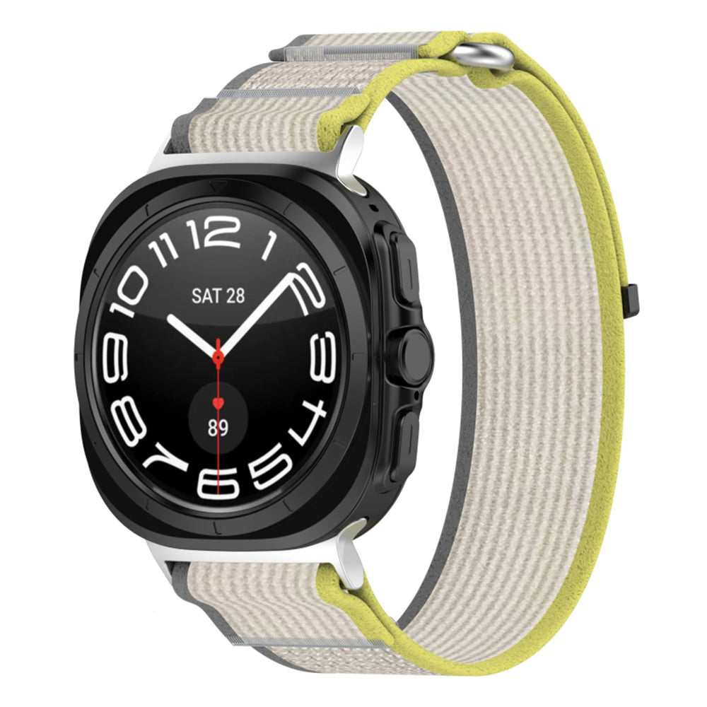 Bracelet Techsuit W054 pour Samsung Galaxy Watch Ultra, Jaune Gris