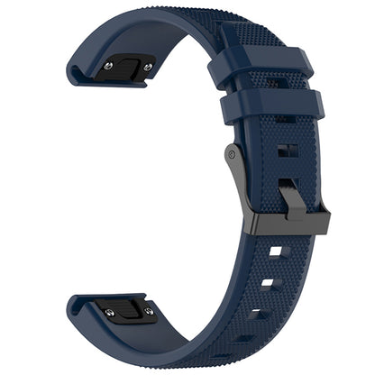 Bracelet Techsuit W058 pour Garmin Watch Fenix Series, 26mm, Bleu Marine