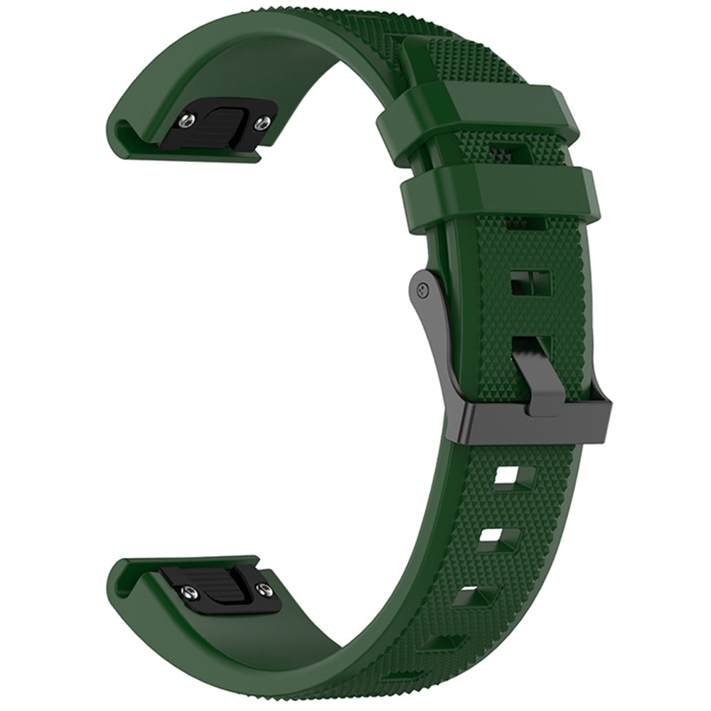 Bracelet Techsuit W058 pour Garmin Watch Fenix Series, 26mm, Vert Foncé