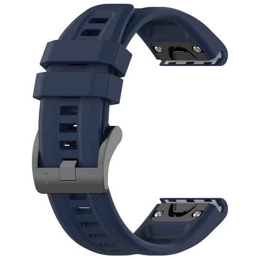 Bracelet Techsuit W060 pour Garmin Watch Fenix / Forerunner Series, 22mm, Bleu Marine