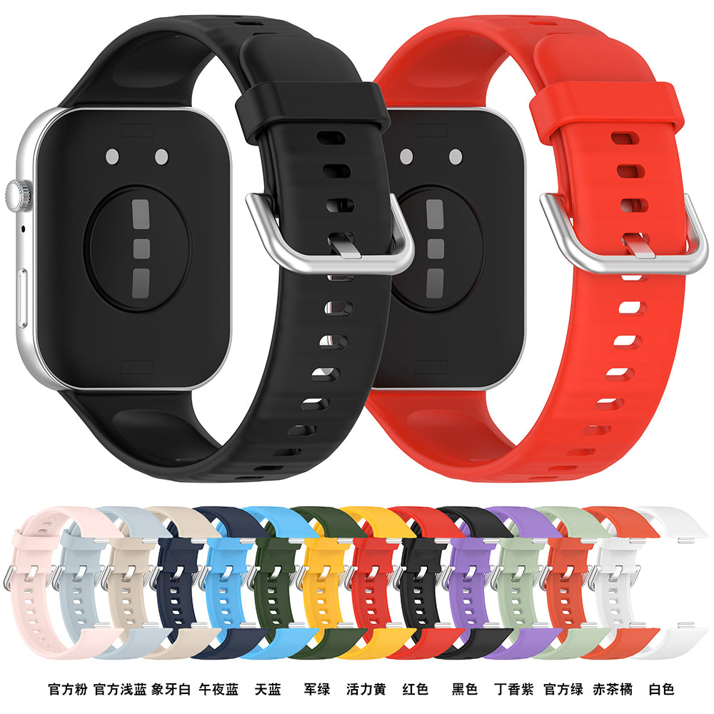 Bracelet Techsuit W061 pour Huawei Watch Fit 4 Pro / Watch Fit 4 / Watch Fit 3, Bleu Marine