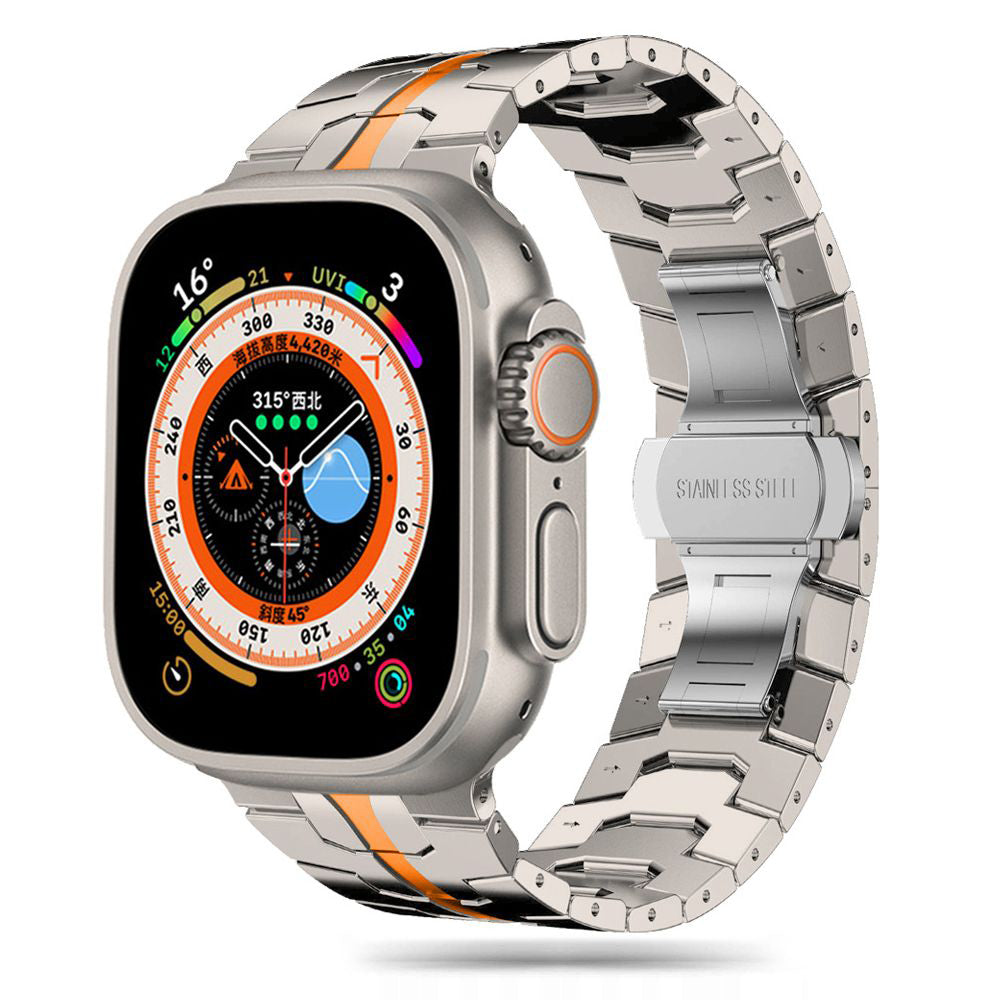 Bracelet Techsuit W063 pour Apple Watch 49mm / 46mm / 45mm / 44mm / 42mm Series, Orange