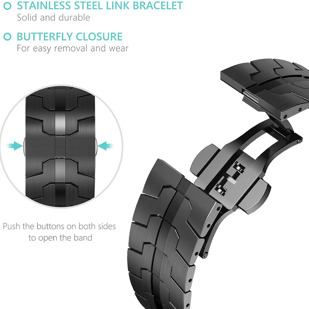 Bracelet Techsuit W063 pour Apple Watch 49mm / 46mm / 45mm / 44mm / 42mm Series, Orange