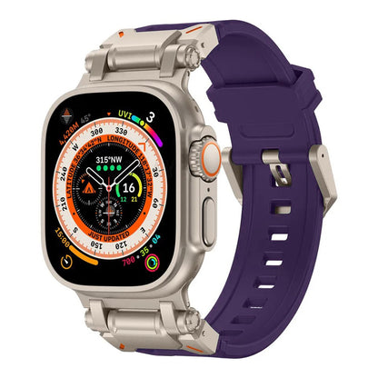 Bracelet Techsuit W064 pour Apple Watch 49mm / 46mm / 45mm / 44mm / 42mm Series, Argent Mauve