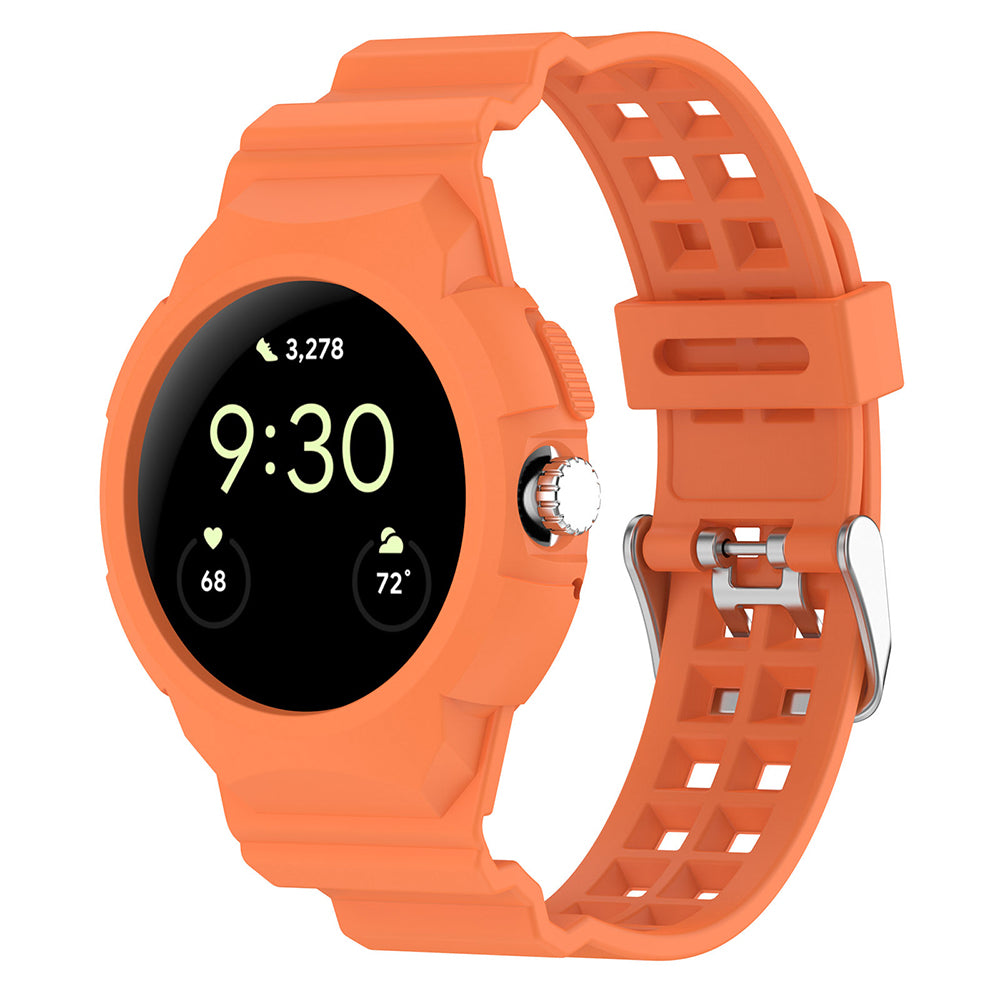 Bracelet Techsuit W065 pour Google Pixel Watch 3 41mm / Watch 2 / Watch, Orange