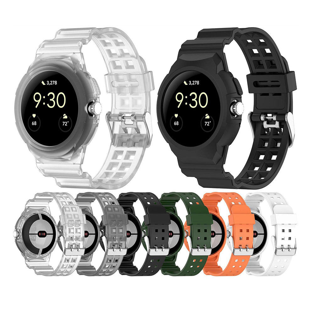 Bracelet Techsuit W065 pour Google Pixel Watch 3 41mm / Watch 2 / Watch, Orange