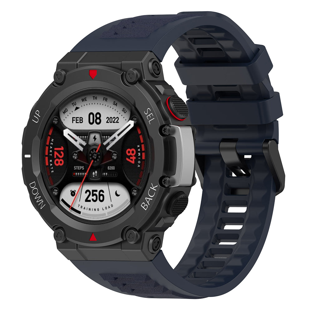 Bracelet Techsuit W067 pour Amazfit T-Rex 2, Bleu Marine