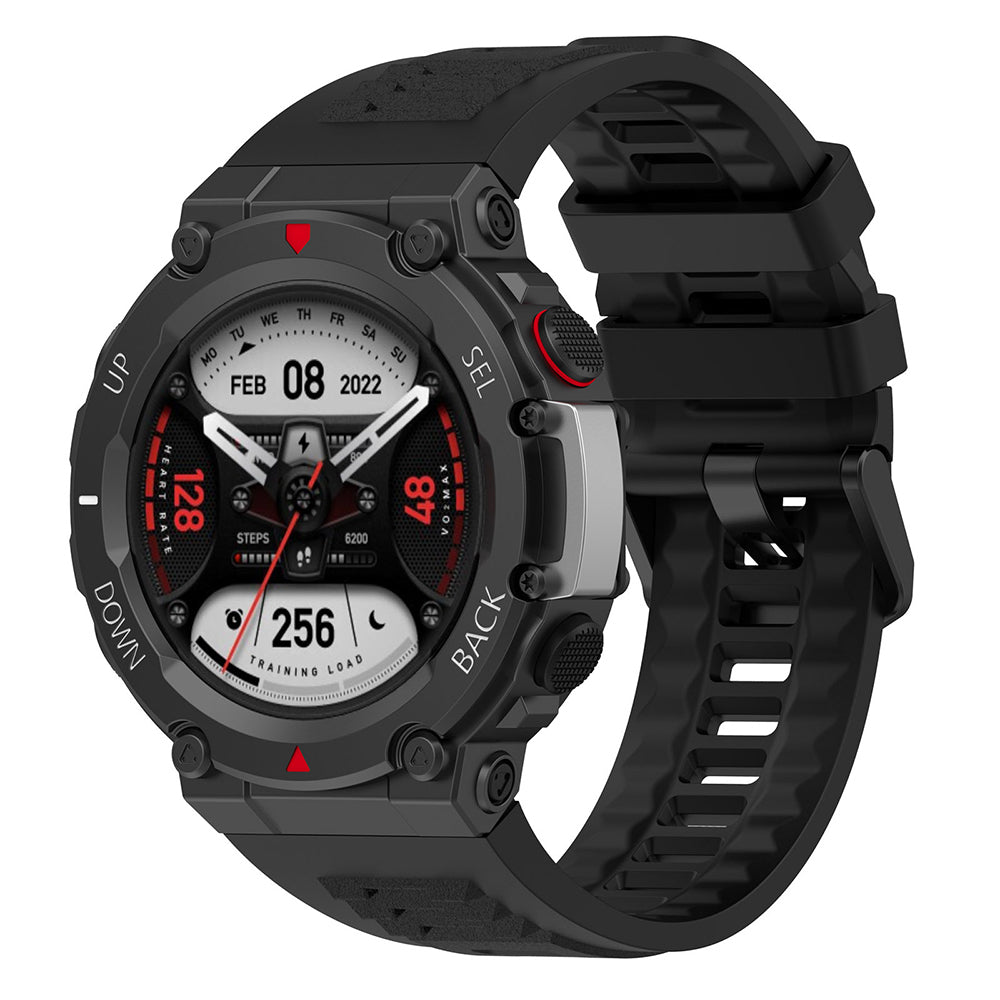 Bracelet Techsuit W067 pour Amazfit T-Rex 2, Noir
