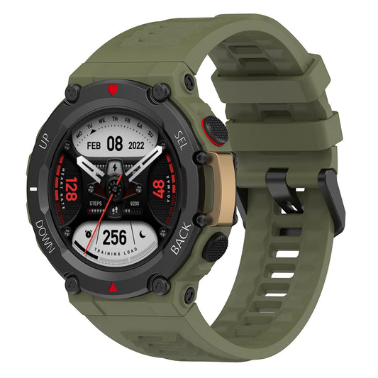 Bracelet Techsuit W067 pour Amazfit T-Rex 2, Vert Foncé