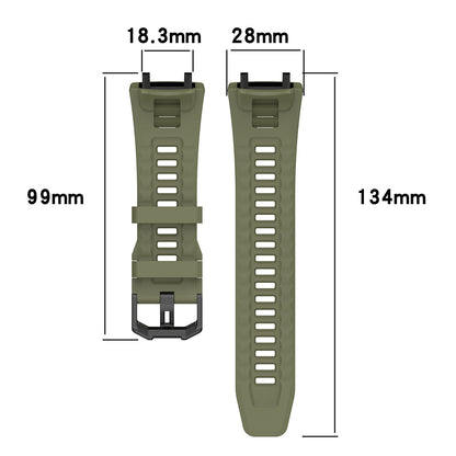 Bracelet Techsuit W067 pour Amazfit T-Rex 3, Vert