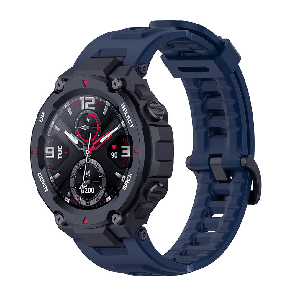 Bracelet Techsuit W067 pour Amazfit T-Rex Pro / T-Rex, Bleu Marine