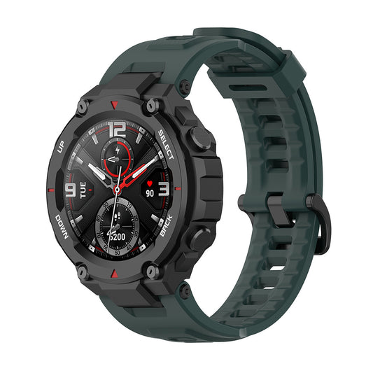 Bracelet Techsuit W067 pour Amazfit T-Rex Pro / T-Rex, Vert Foncé