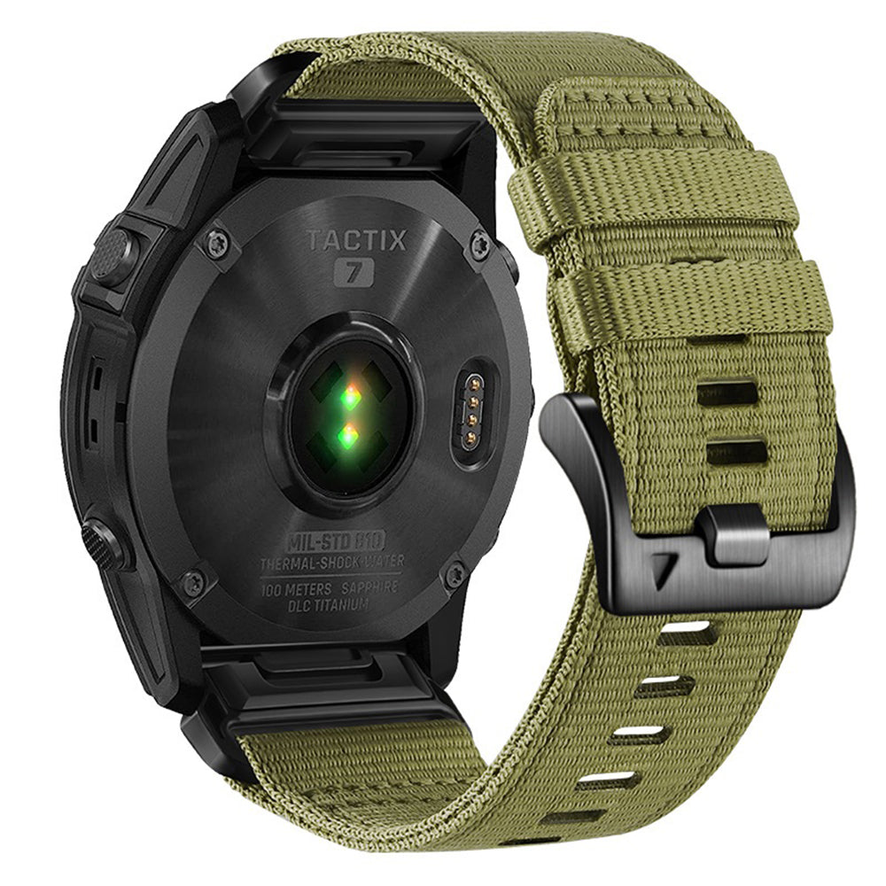 Bracelet Techsuit W070 pour Garmin Instinct / Approach / Fenix Watch Series, 20mm, Vert