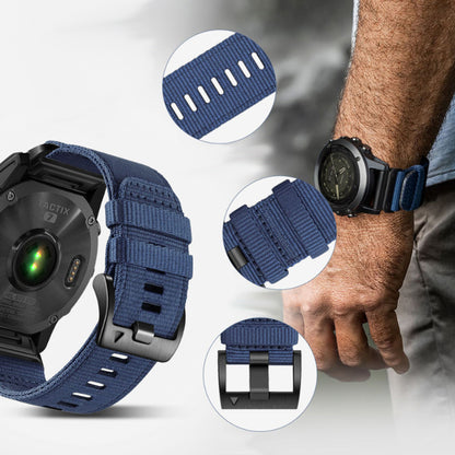 Techsuit W070 Strap for Samsung Galaxy Watch / Huawei Watch Series, 22mm, Navy Blue