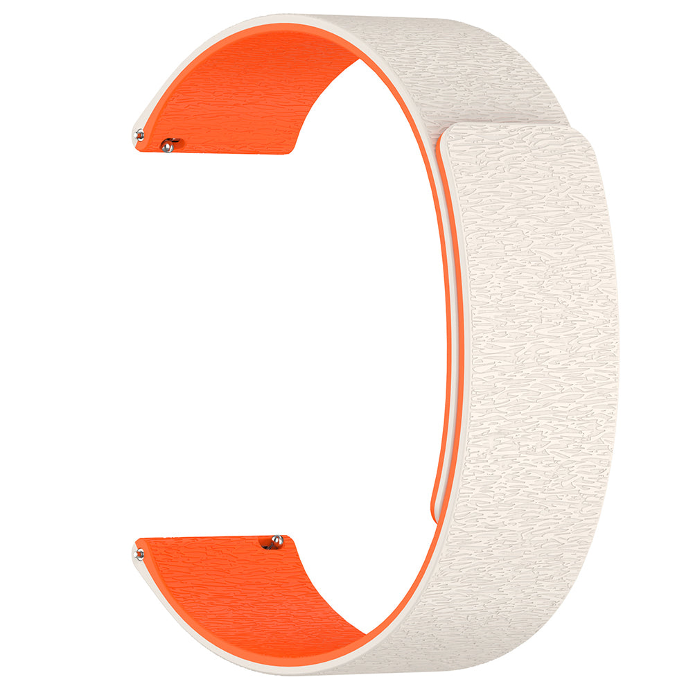 Bracelet Techsuit W074 pour Samsung Galaxy Watch Series, 22mm, Beige Orange