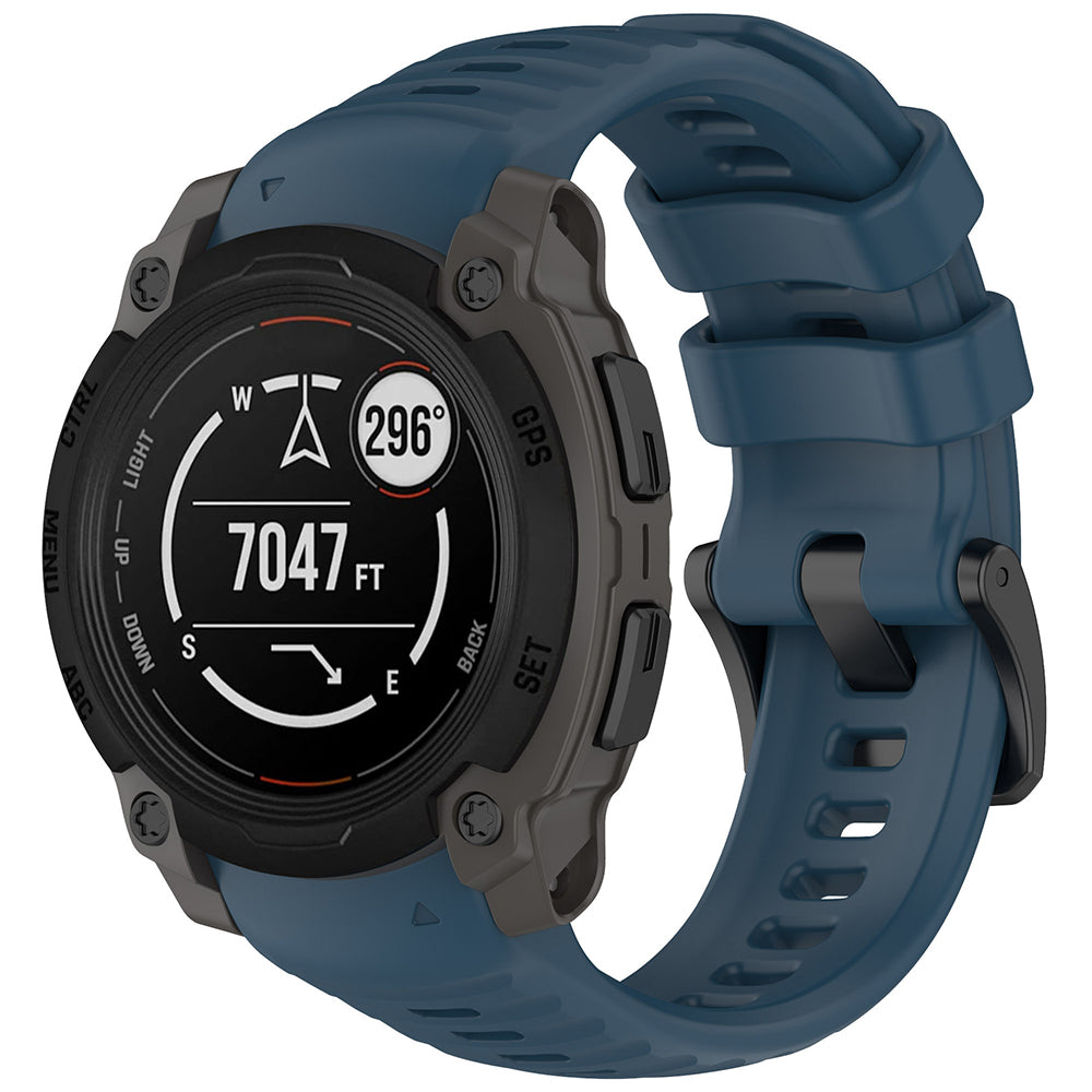 Bracelet Techsuit W076 pour Garmin Instinct E 40mm, Bleu Marine
