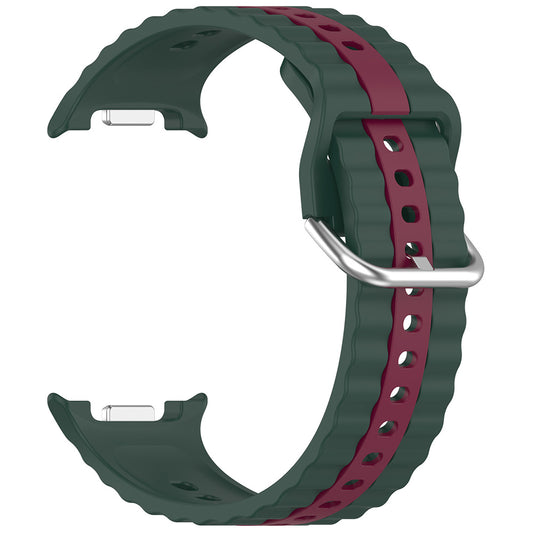Techsuit W078 Strap for Samsung Galaxy Watch 8 Classic / Watch8 44mm / Watch 8 40mm, Dark Green