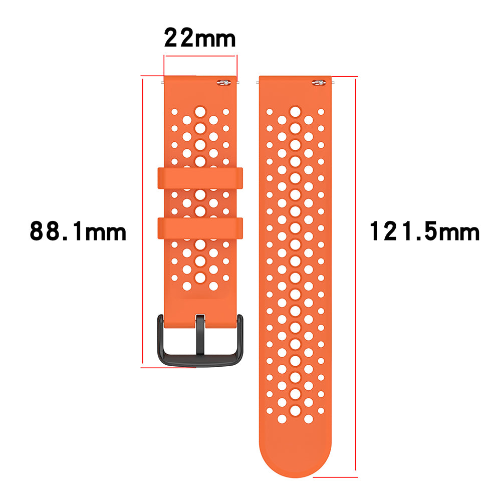 Bracelet Techsuit W083 pour Amazfit Watch / Samsung Watch Series, 22mm, Noir