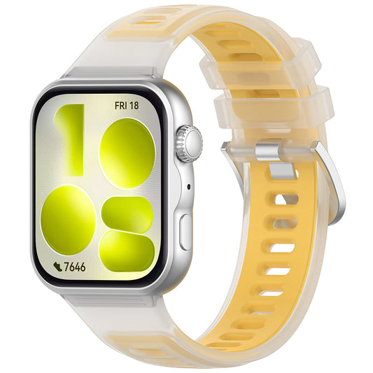 Bracelet Techsuit W084 pour Huawei Watch Fit 5 Pro / Fit 5 / Fit 4 Pro / Fit 4 / Fit 3, Jaune