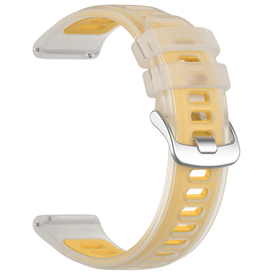 Bracelet Techsuit W084 pour Samsung Galaxy Watch / Huawei Watch Series, 22mm, Jaune