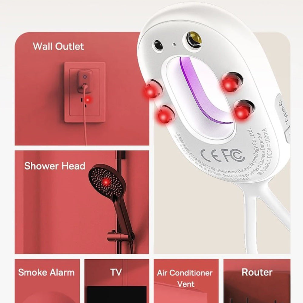 Détecteur de Caméras Cachées Baseus Heyo II, Blanc L60476900211-00