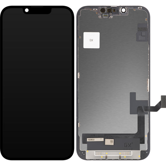 Écran tactile GX pour Apple iPhone 14, avec cadre, version OLED, noir