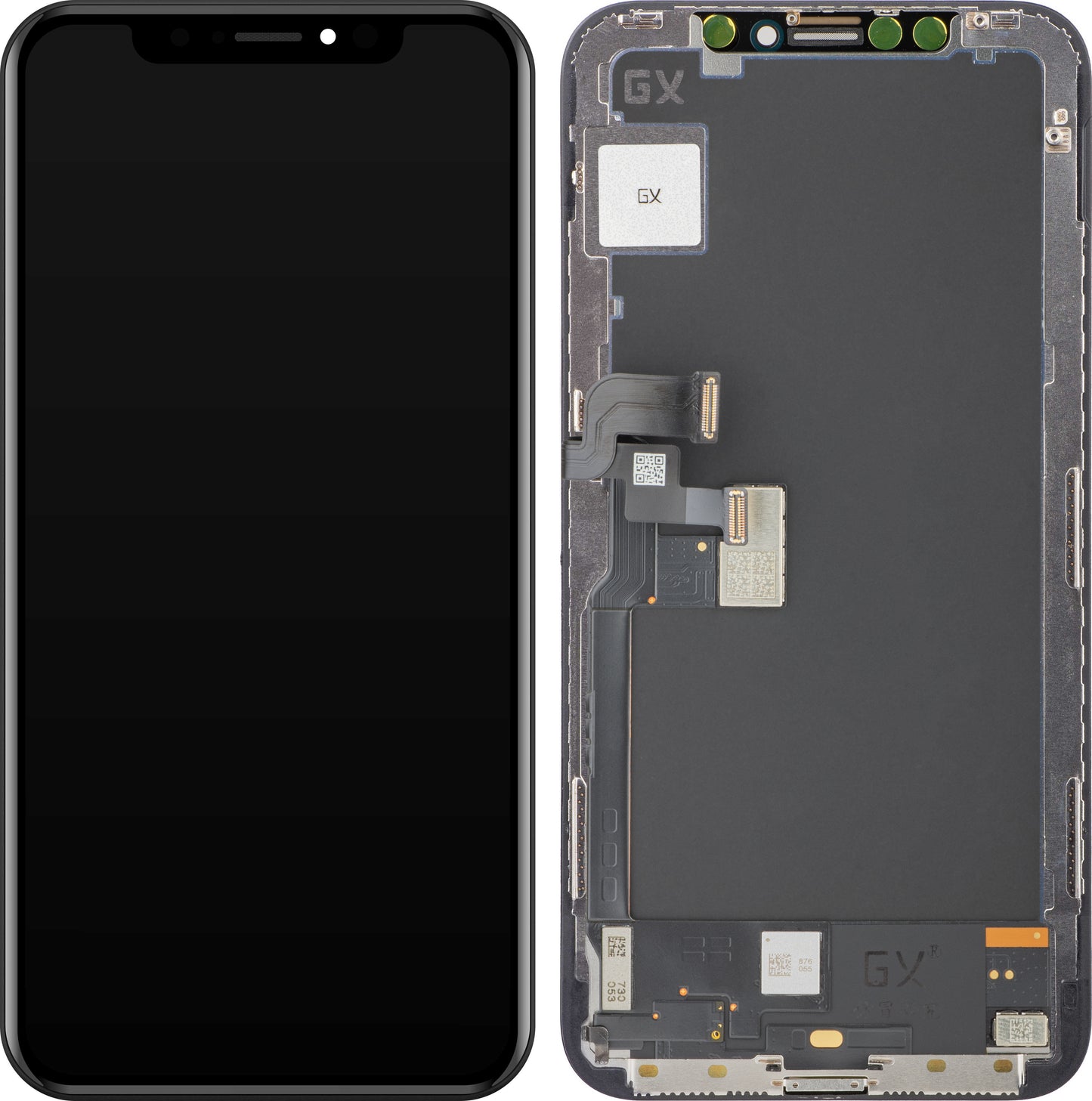 Écran tactile GX pour Apple iPhone X, avec cadre, version OLED, noir