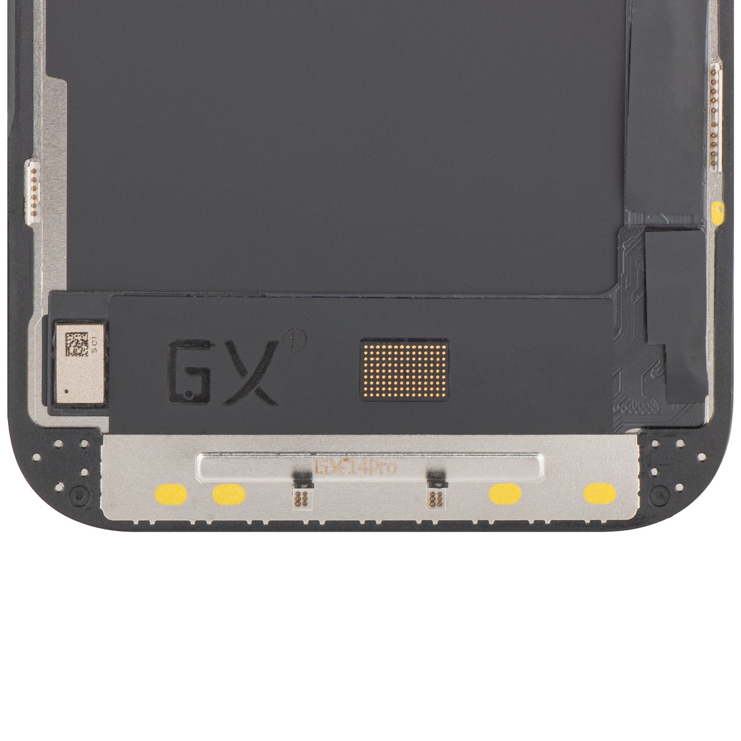 Écran tactile GX pour Apple iPhone 14 Pro, avec cadre, OLED IC version mobile, noir