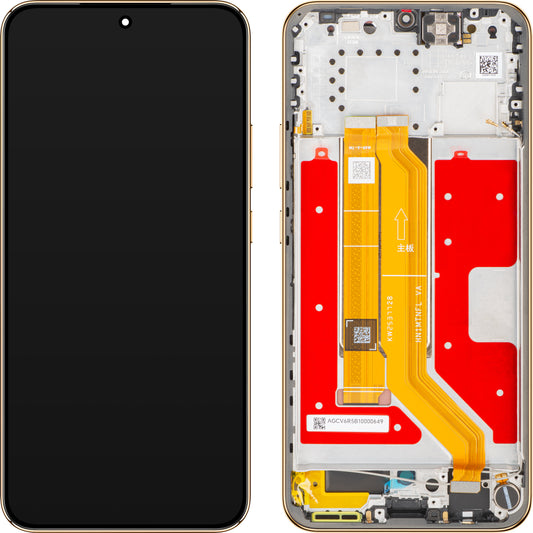 Écran tactile Honor Magic8 Lite avec cadre, Rouge (Brun rougeâtre), Pack de service 0235ARVF