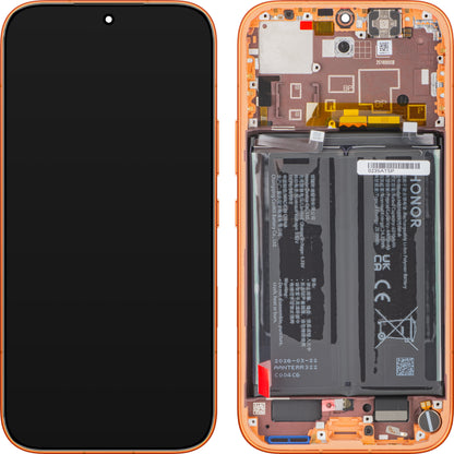 Écran tactile Honor 600, avec cadre et batterie, orange, Service Pack 0235ATSP