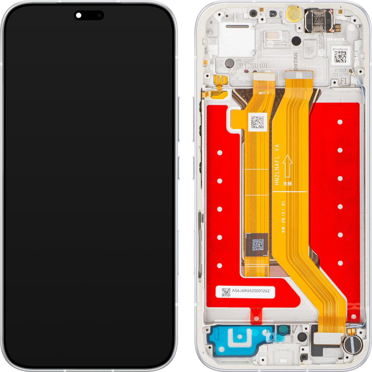 Écran avec écran tactile Honor 600e / 600 Lite, avec cadre, gris (Velvet Grey), Service Pack 0235ASUM