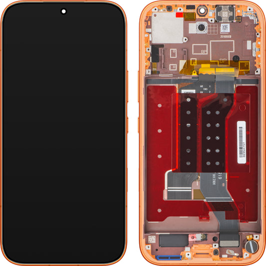 Écran avec écran tactile Honor 600, avec cadre, orange, Service Pack 0235ATST