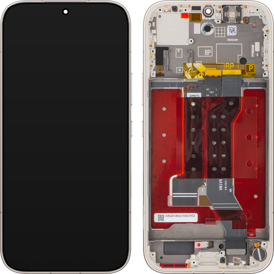 Écran avec écran tactile Honor 600 Pro, avec cadre, doré (Golden White), Service Pack 0235ATTV