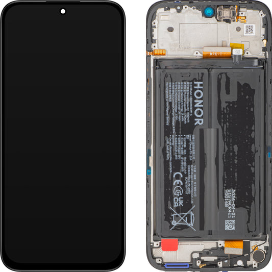 Écran avec écran tactile Honor 600 Smart, avec cadre et batterie, noir (Velvet Black), Service Pack 0235AUEV