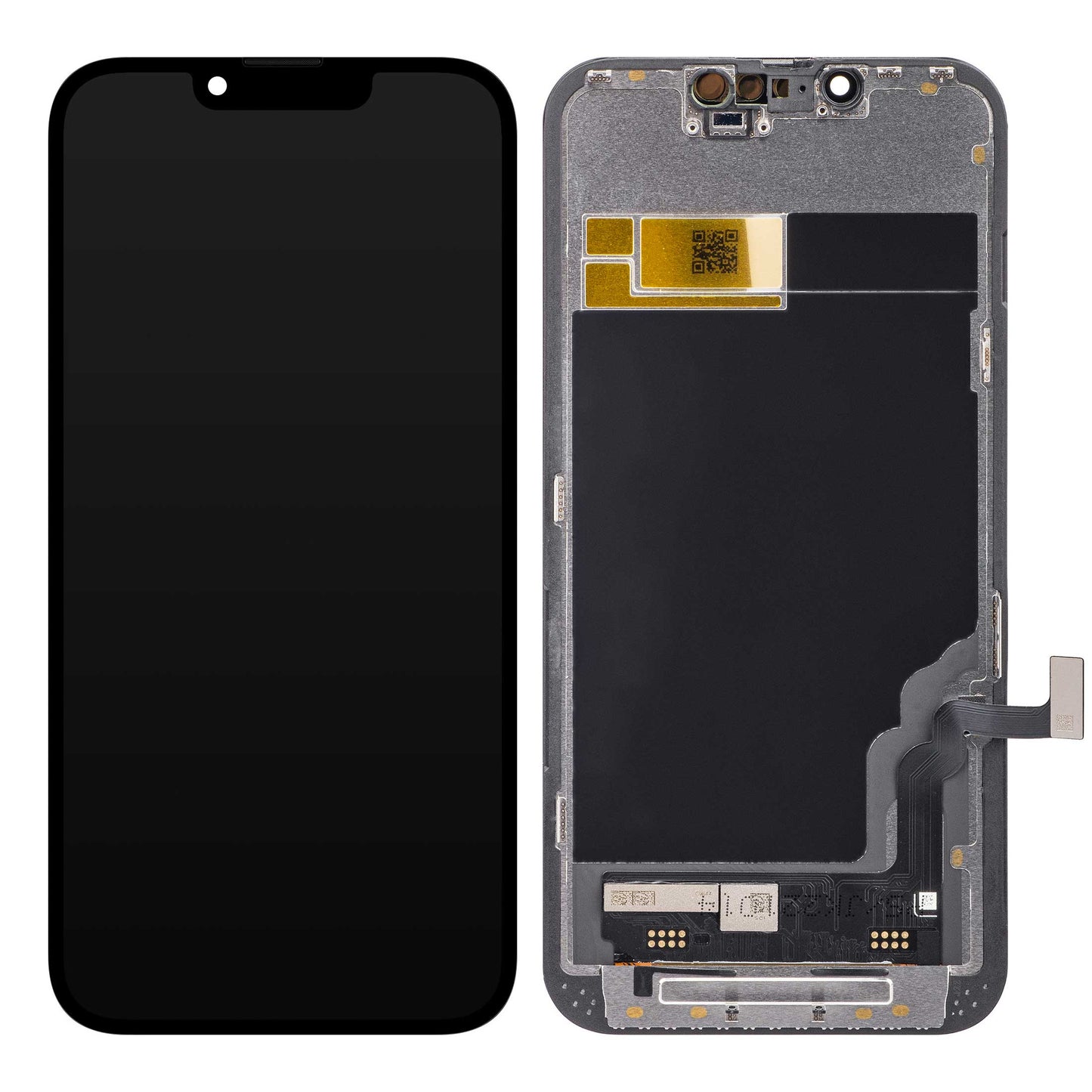 Ecran tactile JK pour Apple iPhone 13, avec cadre, version In-Cell LCD, noir