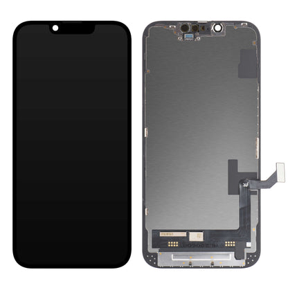 JK Écran tactile pour Apple iPhone 14, avec cadre, version In-Cell LCD, noir 