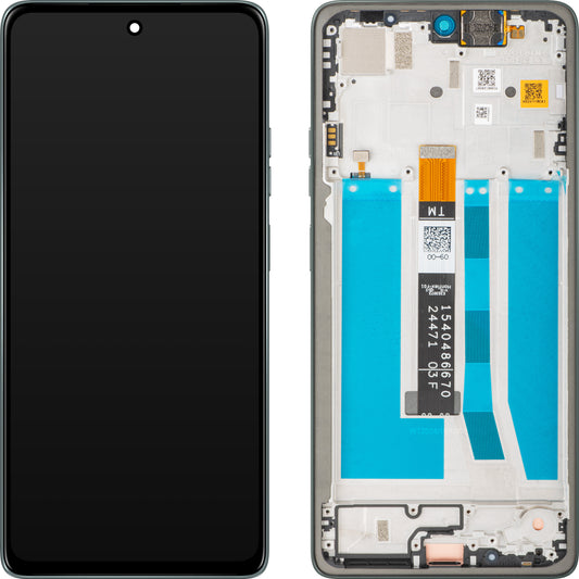 Motorola Moto Moto G75 Touchscreen Display with Frame, Sky Gray, Service Pack 5D68C29068 