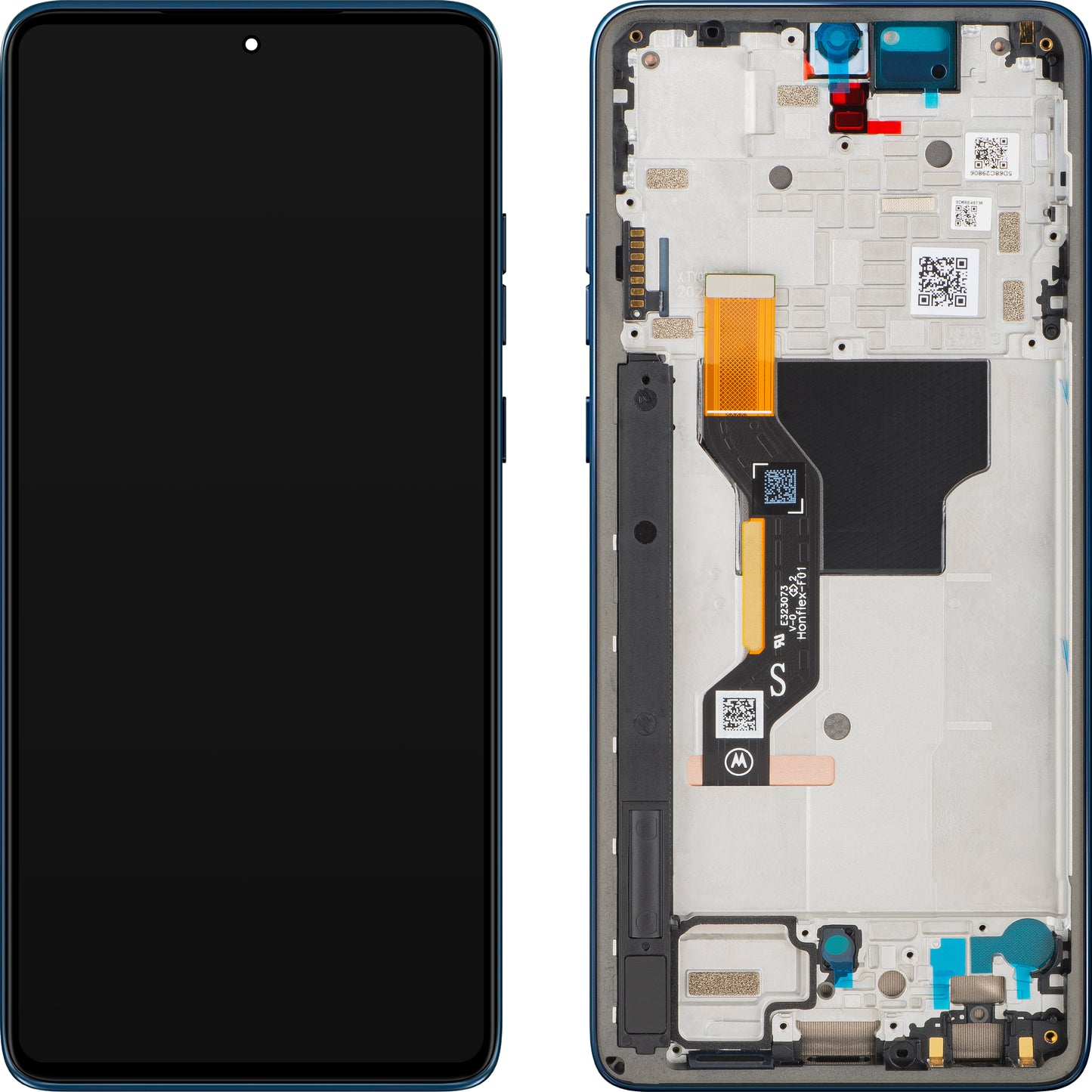 Écran tactile Motorola Moto G Stylus 5G (2025), avec cadre, Bleu Marine (Gibraltar Sea), Pack de service 5D68C29806