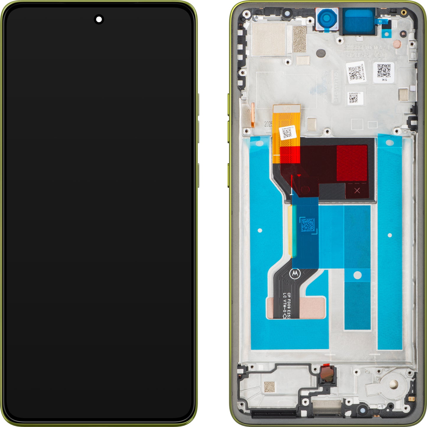 Écran tactile Motorola Moto G86 Power, avec cadre, Jaune (Golden Cypress), Pack de service 5D68C30653