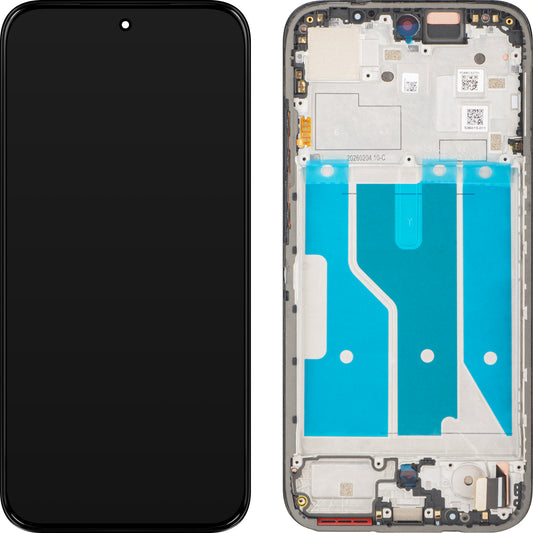 Écran tactile Motorola Moto G87, avec cadre, noir, Service Pack 5D68C32731