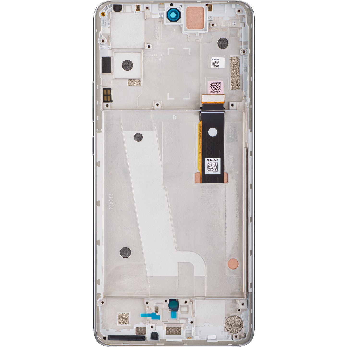 Écran tactile Motorola Edge 30, avec cadre, argent, Service Pack 5D68C20586