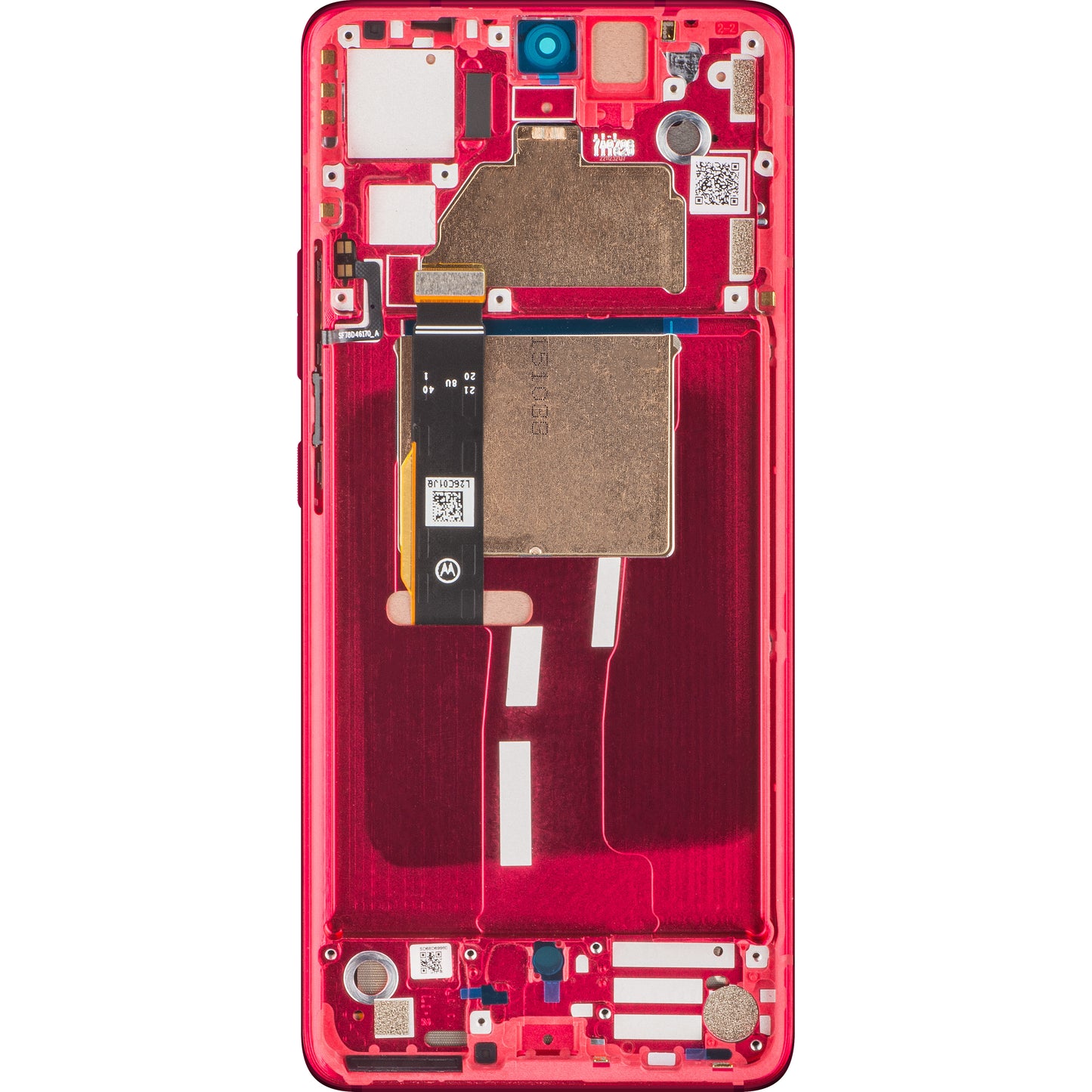 Écran tactile Motorola Edge 30 Fusion, avec cadre, rouge (Viva Magenta), Service Pack 5D68C22034 