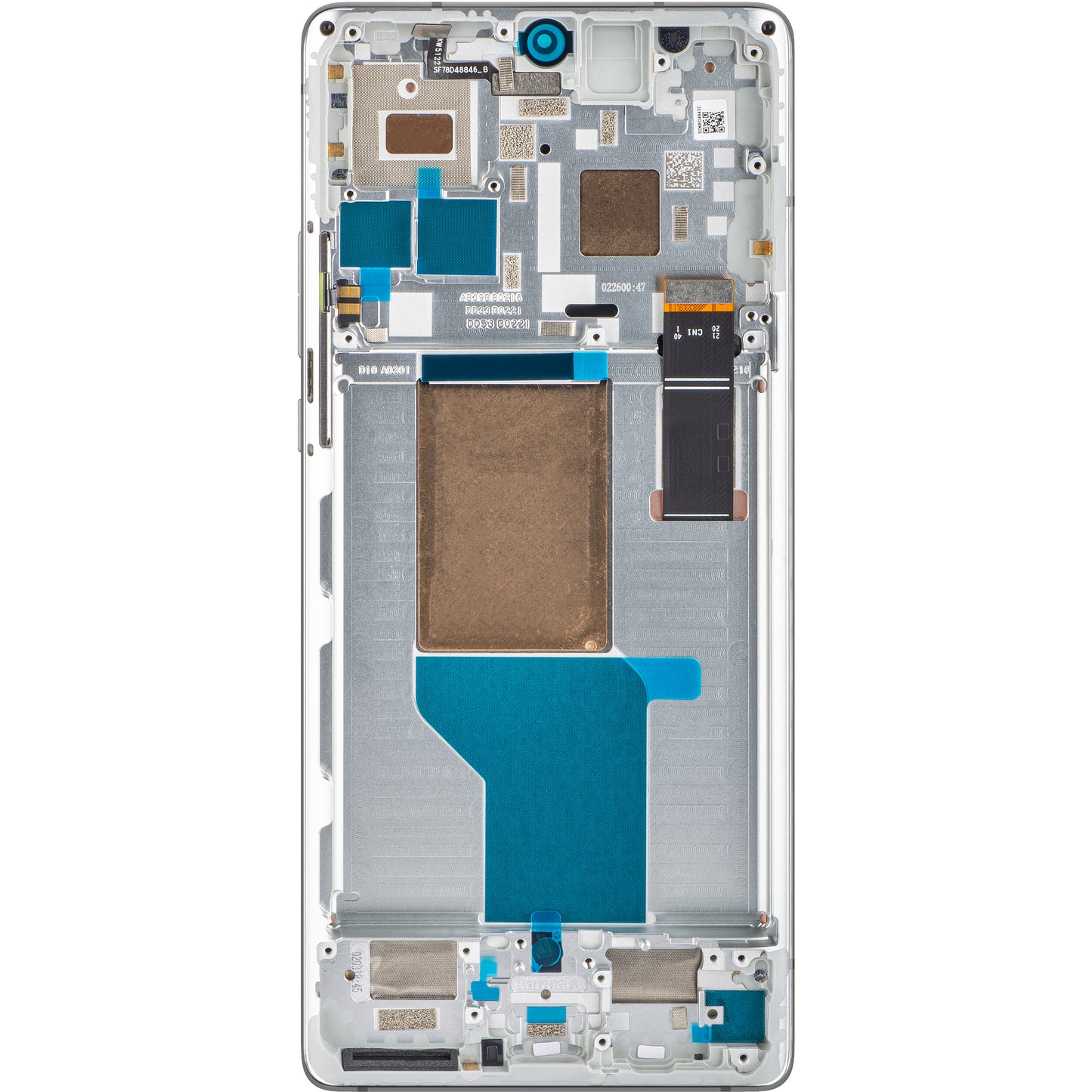 Écran tactile Motorola Edge 30 Ultra avec cadre, blanc étoilé, Service Pack 5D68C21453 