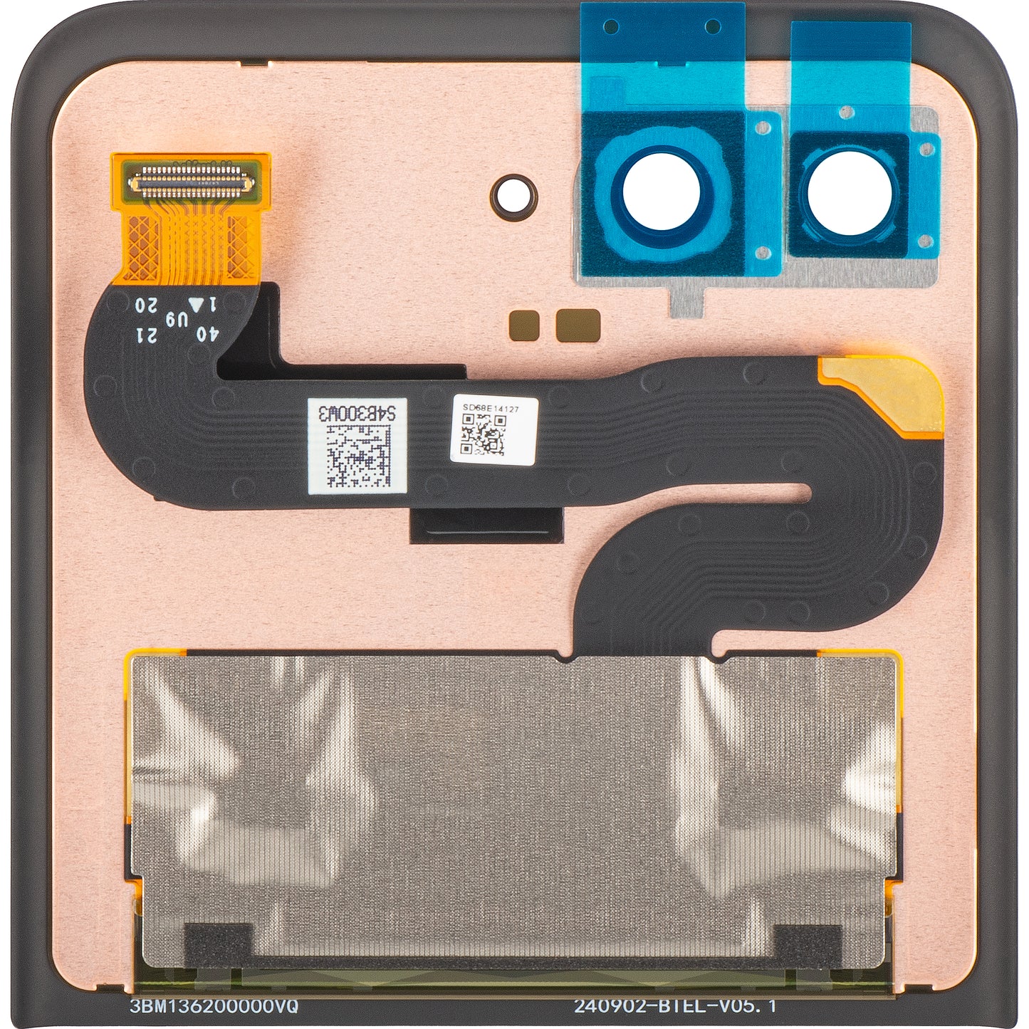 Écran tactile Motorola Razr 2024 / Razr 50, Sub Outer, Service Pack 5D68C24805