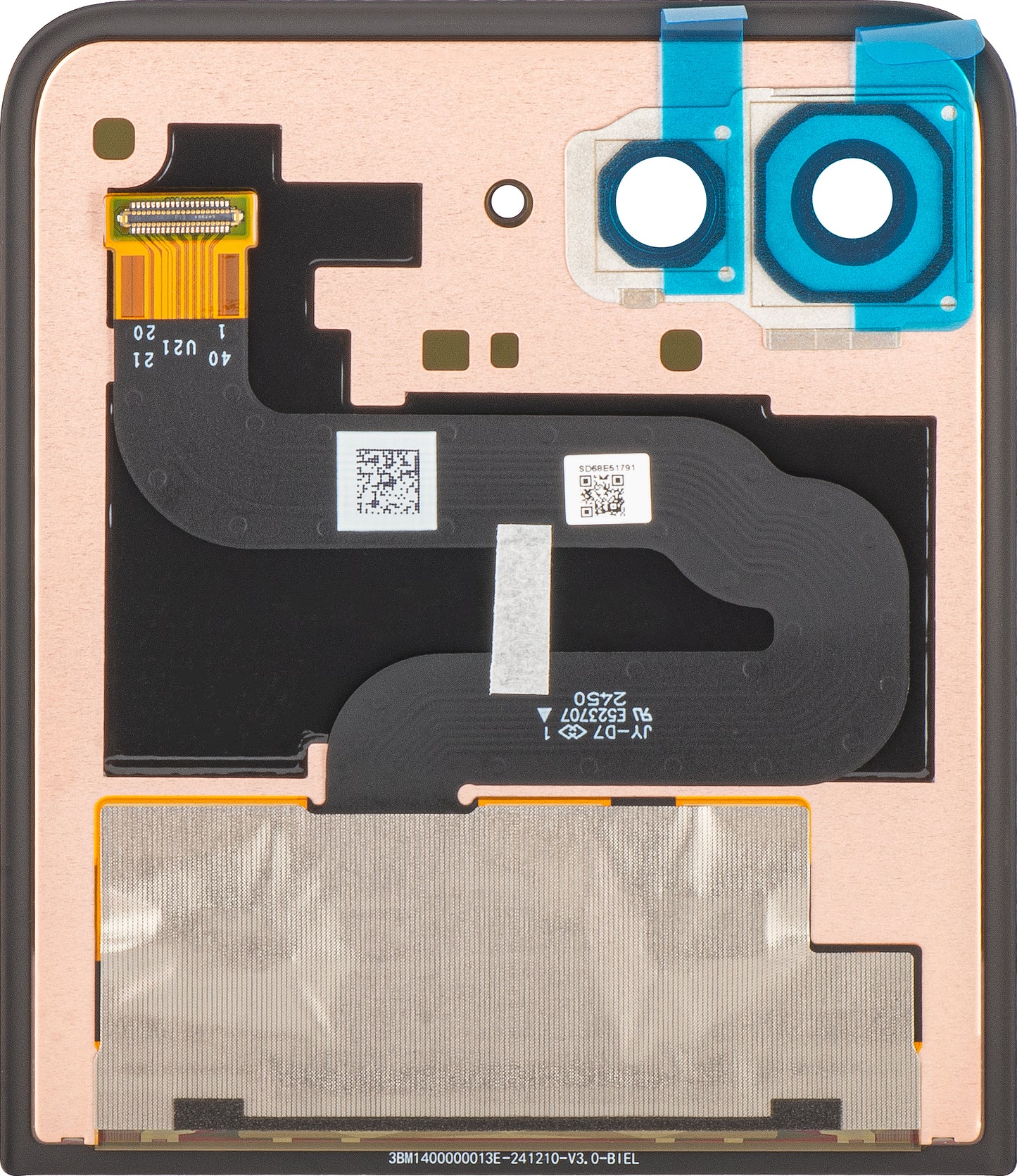 Écran tactile Motorola Razr 60 Ultra, Sub Outer, Service Pack 5D68C29811