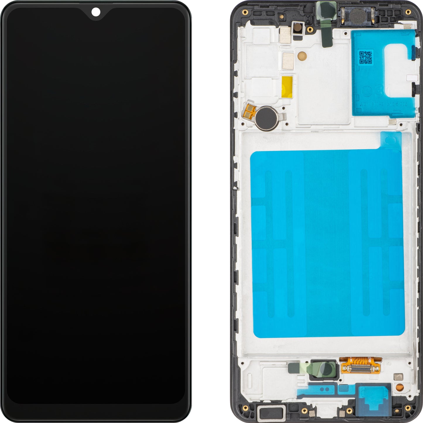 Écran avec écran tactile MP compatible avec Samsung Galaxy A31 A315, avec cadre, version OLED, noir
