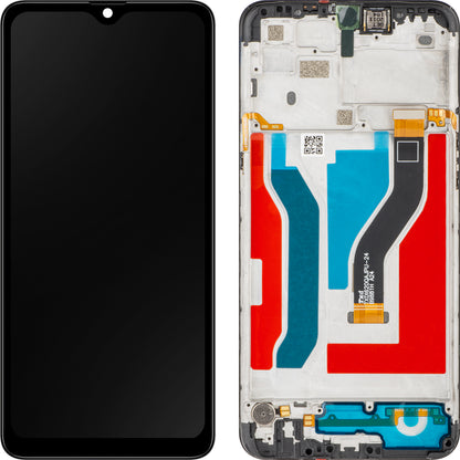 Écran avec Touchscreen MP compatible avec Samsung Galaxy A10s A107, avec Cadre, Noir