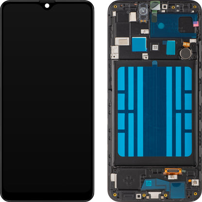 Écran avec Touchscreen MP compatible avec Samsung Galaxy A20 A205, avec Cadre, Noir