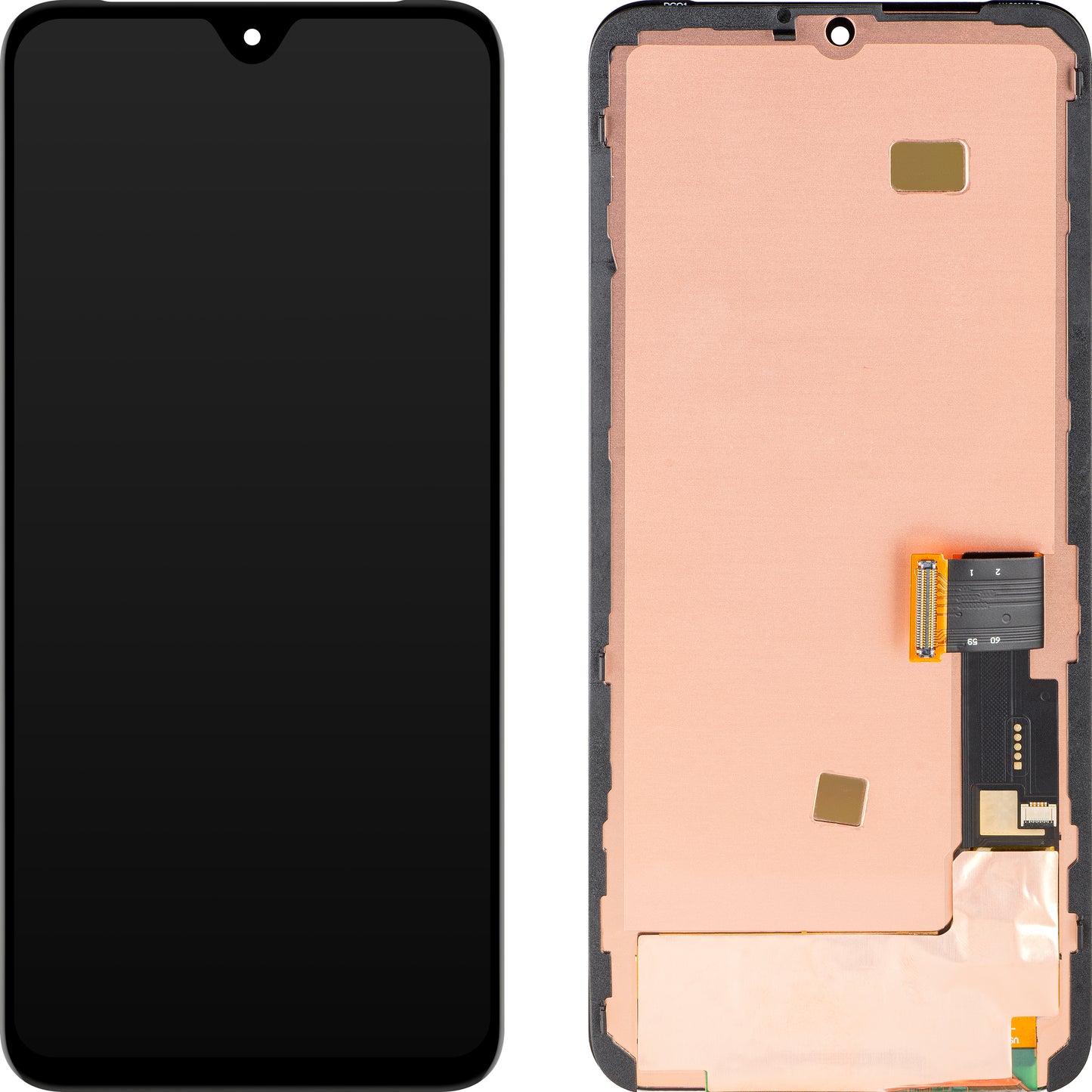 Écran avec écran tactile MP compatible avec Google Pixel 8, avec cadre, version OLED, Noir